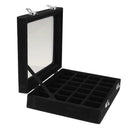 Velvet Jewelry Necklace Earringing Storage Display Box Case Woman Gift Black
