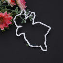 1Pc Silicone Clear Stamp + Metal Cutting Dies Stencil Frame Scrapbook Craft Card
