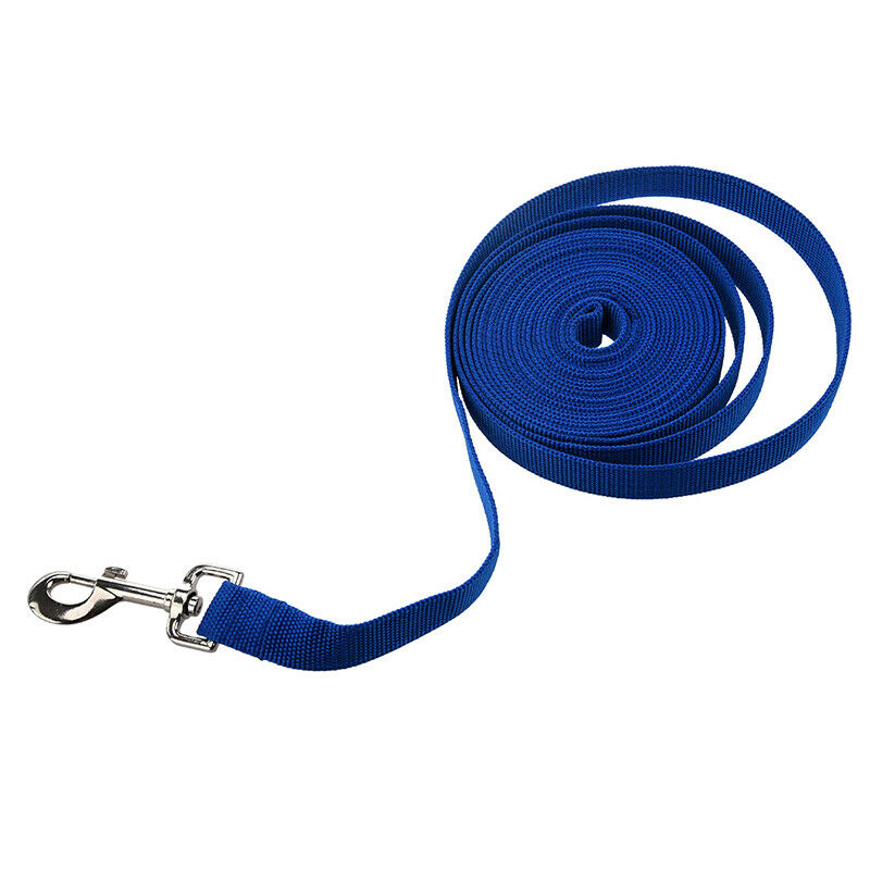 Blue 20FT Long Dog Puppy Pet Puppy Training Obedience Lead Leash R3D4