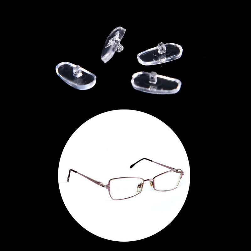50 Pairs Screw-On Oval Silicone Nose Pads for Glasses Eyeglass New TO P bkTOCA