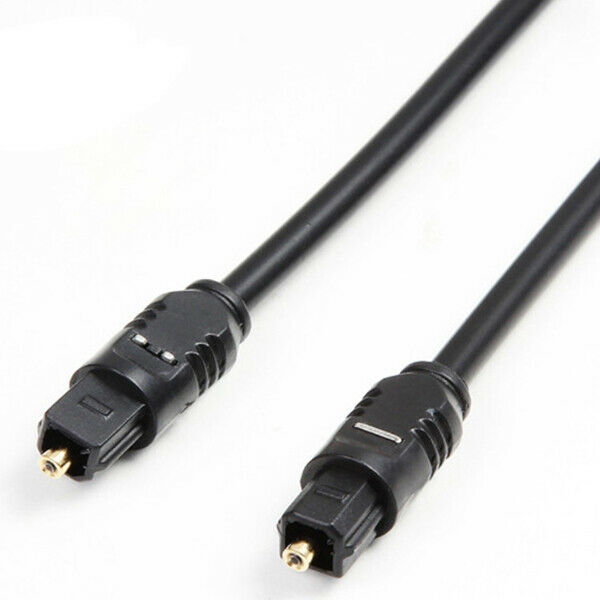 1m Fiber Optic TOSLink Digital Audio Cable Male to Male Lightweight and Fle J5E8