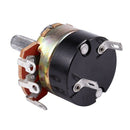 2Pcs 500K Ohm Single Linear Taper Potentiometers with on/off Switch R5Z2