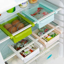 2pcs Slide Kitchen Fridge Freezer Space Saver Organizer Storage Rack(Green)