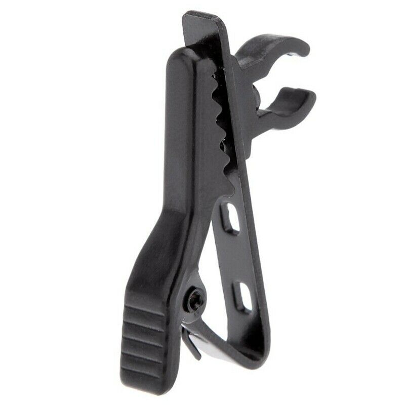 4 x miniphone lapel tie clip for Lapel Lavalier Mic (Black)