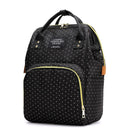 Dot Print Big Backpacks Mommy Maternity Bags Baby Care Diaper Bags (Black)