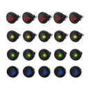 20x LED Light 12V Car Auto Boat LED Round Toggle Switch Cat  Eye Light AU T T2C2