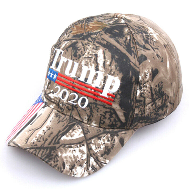 Donald Trump 2020 Cap Camouflage USA Flag Baseball Cap Presidential HeaddreS Bj