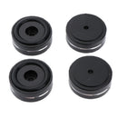 4x 40*15mm Aluminum Isolation Feet Pad Stand Base For CD Turntable Radio AMP