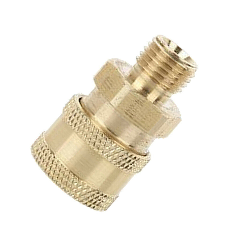 2pcs Brass Garden Hose Quick Adaptor M14 x 1.5mm Male & Female for Power