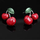 1 Set Fashion Red Cherry Jewelry Set Metal Bridal Necklace Earrings Chic D6DTEUS