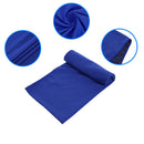 2x Outdoor Sport Ice Chill Towel Fast-Dry Cooling Towels (Dark Blue+Purple) A