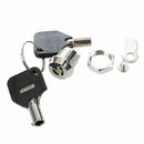 Cabinet Door Quarter Turn Security Tubular Cam Lock w Keys