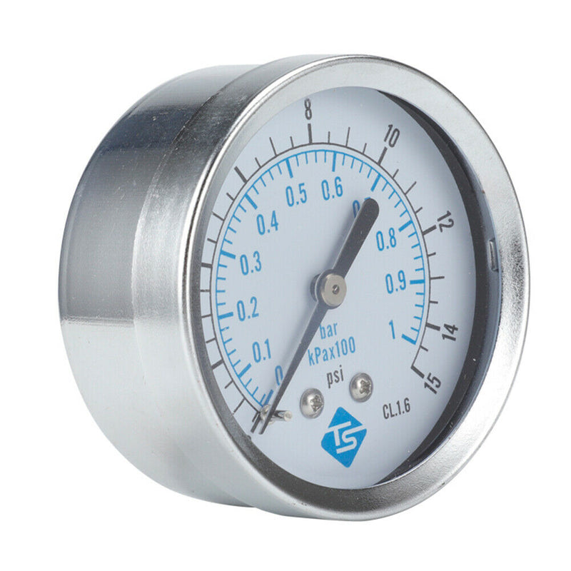 TS-Y60Z4-15psi Y60 Axial Dial Pressure Gauge 1/4NPT Thread Vacuum Manometer