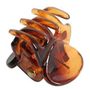 Hair Clips Brown Mini Hair Claws Brown Stylish Clamps Clips x 12