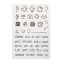 Transparent Clear Stamp DIY Silicone Seals Scrapbooking Card 36