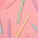 5Pcs/set Gel Pens Lovely Macaron Color Gel Pen 0.5mm Black Ink Signature Pe P8N3