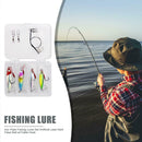Iron Plate Fishing Lures Set Artificial Lead Hard False Bait w/Treble Hook