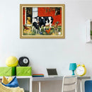 5D DIY Full Drill Diamond Painting Cow Cross Stitch Embroidery Wall Art Kit