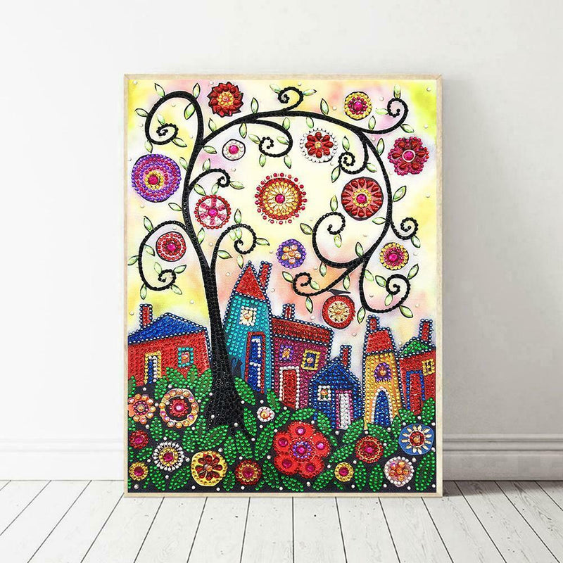 5D DIY Special Shaped Diamond Painting Tree Cross Stitch Mosaic Craft Kits