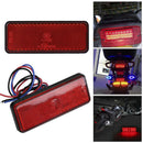 Motorcycle Scooter 24LED Tail Brake Stop Turn Signal Lamp Rectangle Reflector 3C
