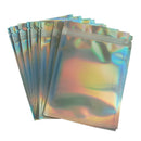 100Pcs Plastic Bag Aluminum Foil Hologram Food Mylar Pouch 14x120cm Newest Use
