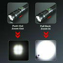 Rechargeable 1000000 lumens xhp70 powerful LED Flashlight USB Zoom torch New