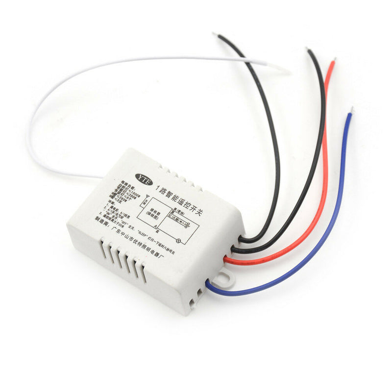 1Way Wireless ON/OFF 220V Anti-interference Light Lamp Remote Control Switch M&