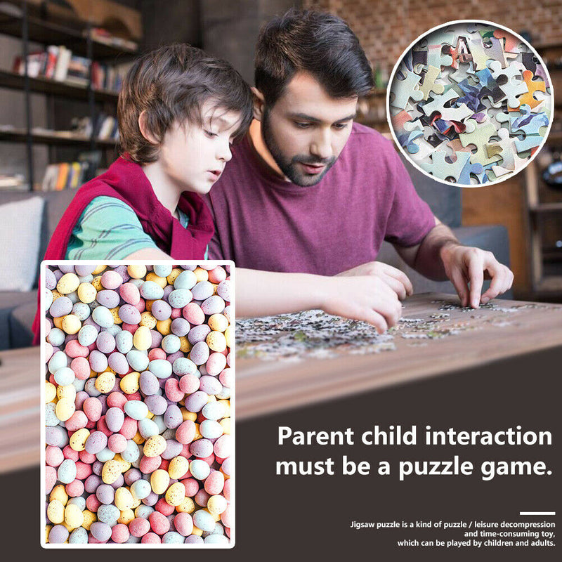 1000 Pieces Adults Kids Paper Jigsaw Puzzles Easter Egg Assembling Picture