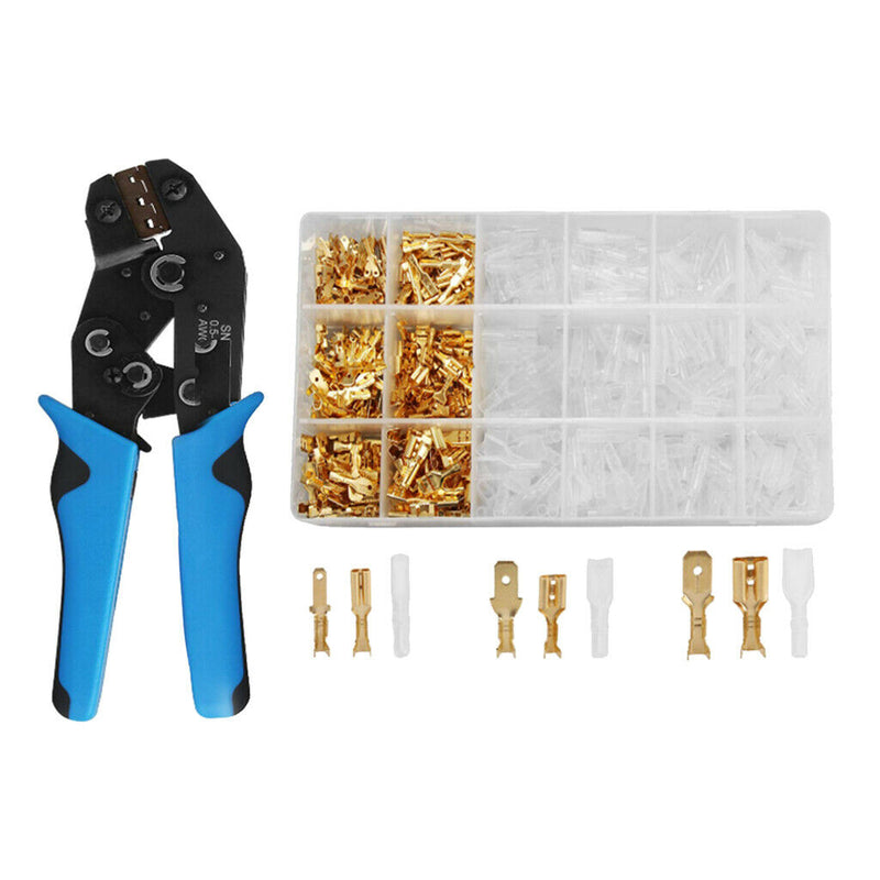 600x 2.8 4.8 6.3 Mm Terminal Kit Wire Crimp Connector Male Female Spade