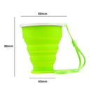 5pcs/set Silicone Outdoor Travel Cycling Foldable Water Bottle Portable Cup A