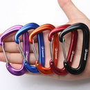 10 Pieces Aluminum Hammock Carabiner Rock Climbing Swing Locking Buckle
