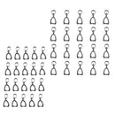 40x 16/20mm Pendant Pinch Bails Connector Clasps DIY Jewelry Findings Craft