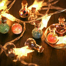 10x Mini Empty Clear Glass Bottle With Cork Small Tiny Vials Jars Transparent.