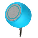 2x Mini Speaker 3W 3.5mm AUX Audio Jack for Mobile Phone Computer Green+Blue