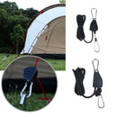 4Pcs 1/8'' Adjustable Rope Ratchet Clip Hanger Awning Tent Buckle