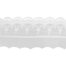 1 Yard Cotton Embroidery Floral Lace Trim Ribbon 14cm Wide Wedding Fabric Sewing