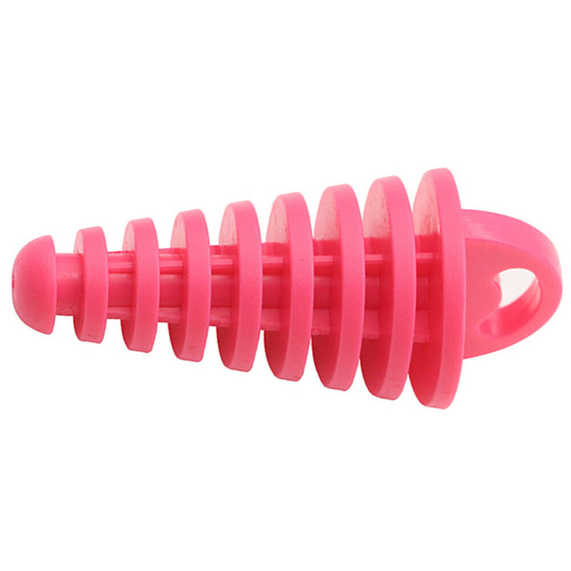 Motorcycle Exhaust Pipe Air-bleeder Plug Muffler Wash Plug Small (Pink)