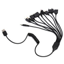 Universal 10 in 1 Multi-Function Cell Phone Game USB Charging Cable ChargME
