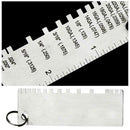 Wire Gauge Thickness Measuring Tool Wire/Sheet Metal Measurement Gage Kit P H4X9