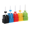 5 Pieces Fine Medium Coarse Electric Ceramic Nail Drill Bit Manicure Grinding