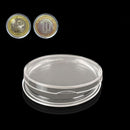10pcs 27mm Applied Clear Round Cases Coin Storage Capsules Holder Plastic ES
