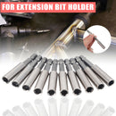 10Pcs 60mm Magnetic Screwdriver Extension Bit Tips Kit Holder 1/4" Hex Shank #