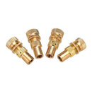 4pcs Universal Offroad Brass Tire Deflators Kit Automatic 6-30psi Tyre Defl