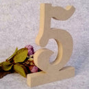 10pcs Rustic 1-10 Wood Table Numbers Tag Wedding Party Seats Numberic Signs