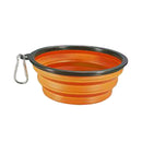 2 Pieces Collapsible Dog Bowl, Silicone Portable and Foldable Water Bowls with