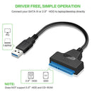 USB 3.0 to SATA Cable Hard Disk Drive External Power Cord for 2.5 inch HDD SSD