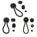 3pieces 6" white Ball Bungee Bungie Cord Heavy Duty Canopy Tarp Tie Downs Straps