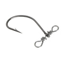 10 Pcs Fishing Hooks High Carbon Steel Lure Barbed With Balance Snap Accessories