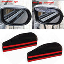 5Pairs Of Rearview Mirror Rain Board Eyebrow Sun Visor Shield For Truck Car SUV