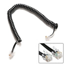 10ft Telephone Handset Phone Extension Cord Coil Line Cable Wire Black AU